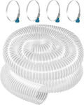 4 in x 20 ft Dust Collection Hose - Flexible Clear PVC for Workshop