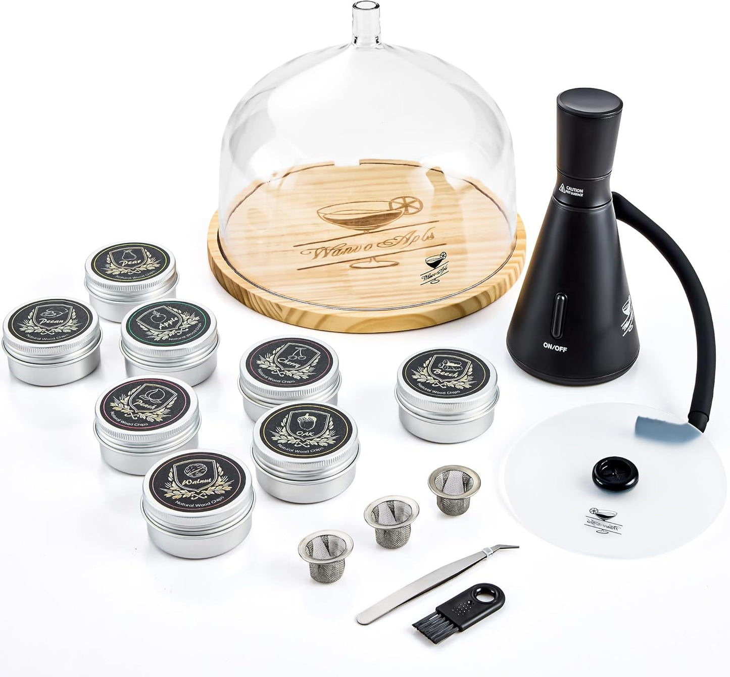 Whiskey Smoke Infuser Kit - 8 Wood Chips, Flavorful Smokes!