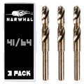 41/64 in Cobalt Drill Bits 3 Pack - Precision Metal Drilling