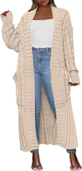 Caracilia Womens Long Cardigan Sweaters for Fall 2025