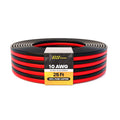 10 Gauge OFC Pure Copper Wire 50ft (25ft Red + 25ft Black) - Hi-Fi