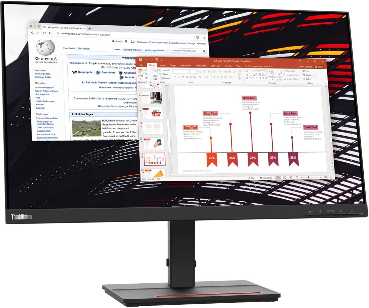 Lenovo ThinkVision S24e-20 23.8 Full HD Monitor - Crisp Display