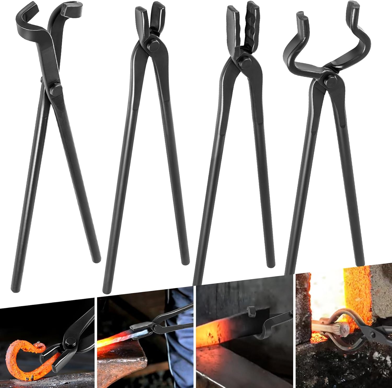 Blacksmith Tongs Knife Making Set for Efficient Metalworking