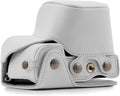 MegaGear Sony Alpha A6300 A6000 Ever Ready Leather Camera Case - White
