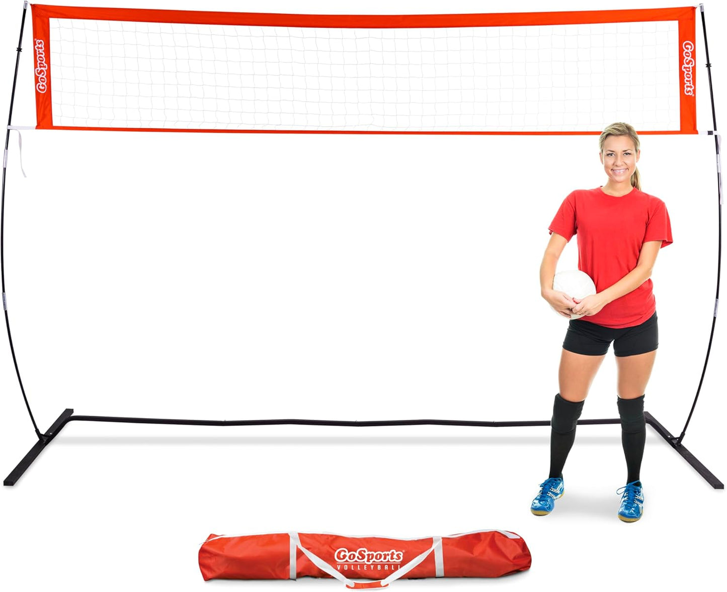 GoSports Freestanding Volleyball Training Net for All Skill Levels