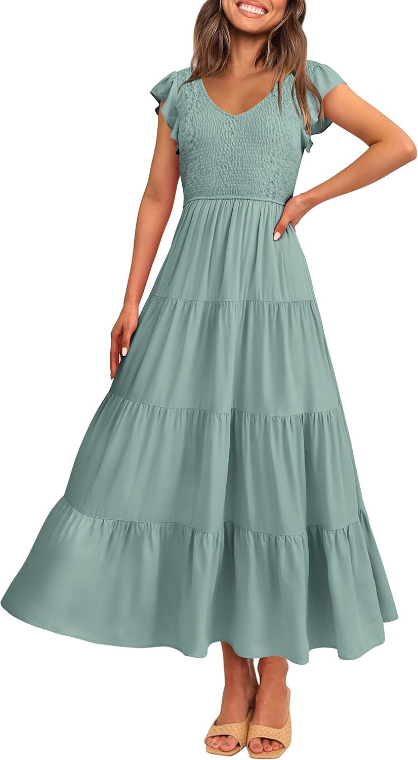 PRETTYGARDEN Women's Summer Flowy Maxi Dress for Every Occasion