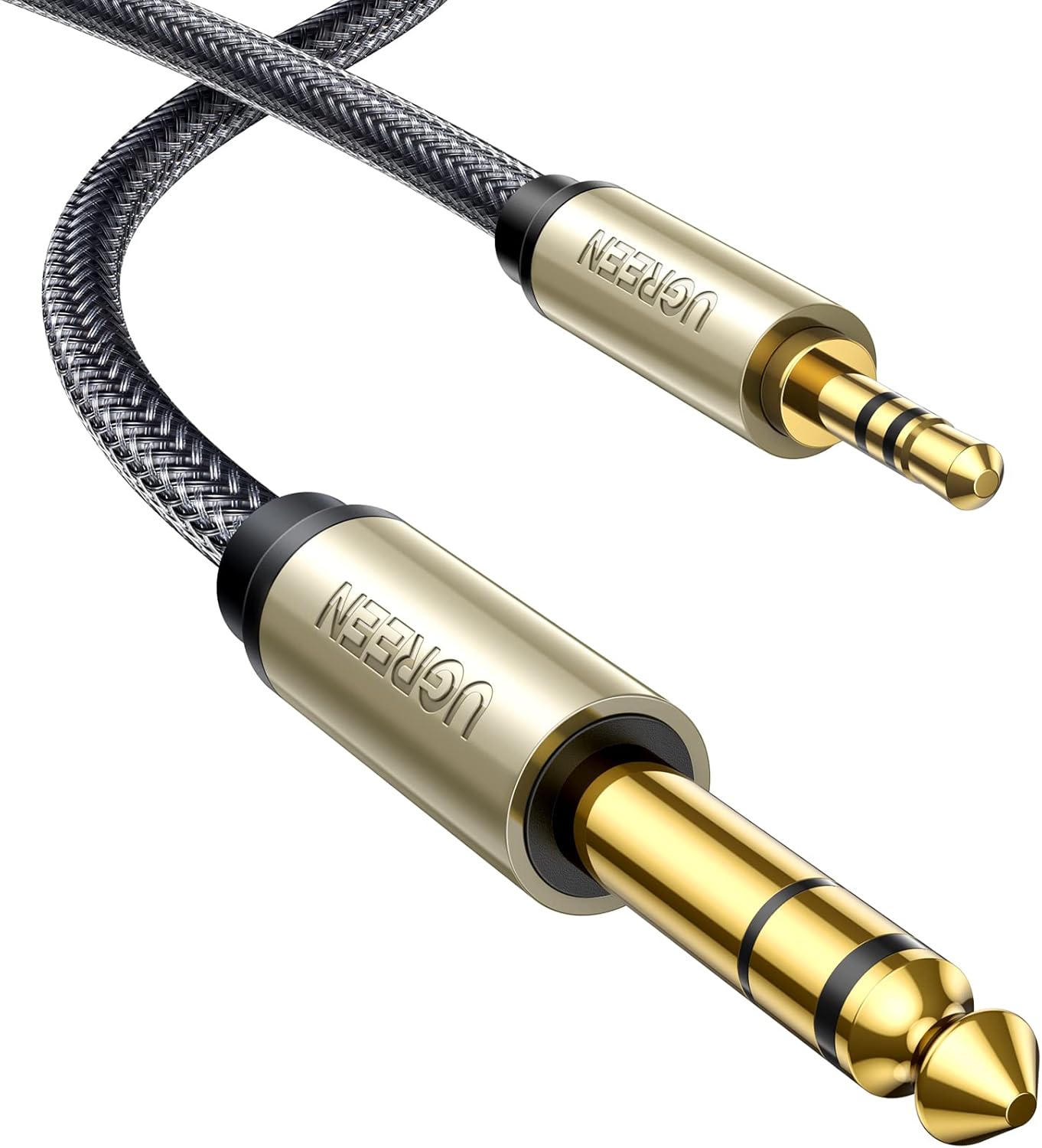 UGREEN 1/8 to 1/4 Stereo Cable 6.6FT - High-Quality Audio Transfer