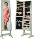 Full Length Mirror Jewelry Armoire Cabinet for Elegant Storage