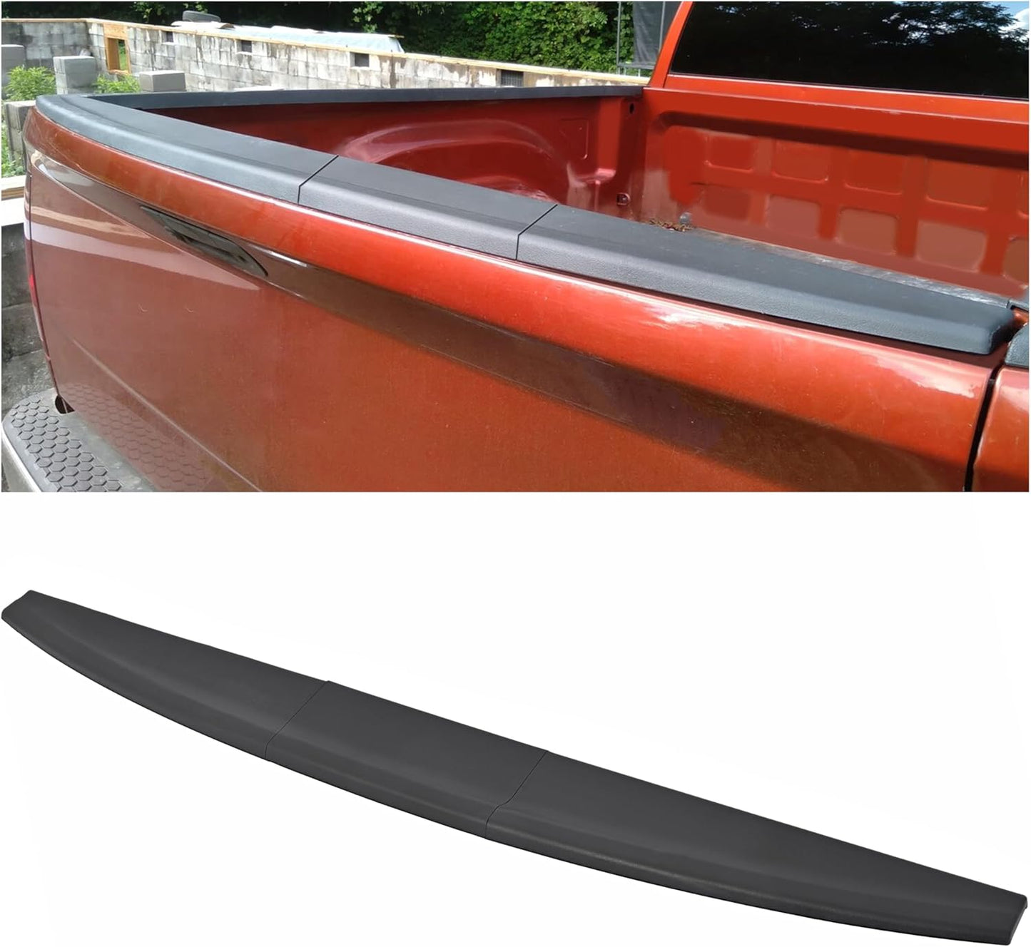 ECOTRIC Tailgate Molding Cap Spoiler for Dodge Ram 1500 2500 3500