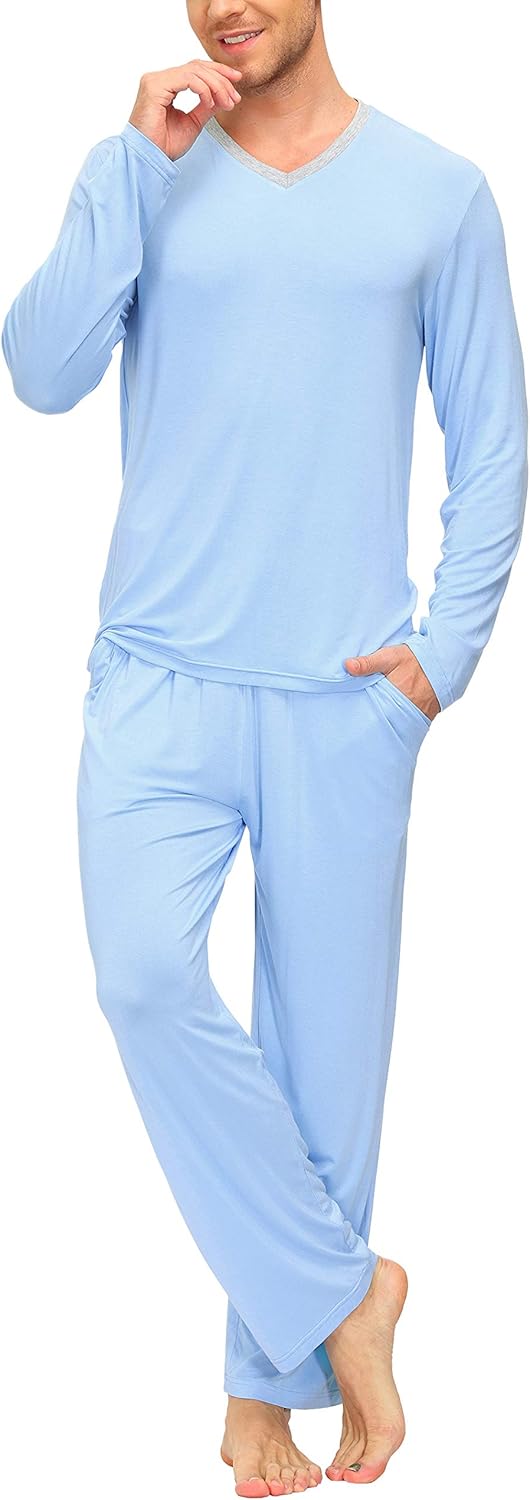 JINSHI Men's Pajama Sets for Ultimate Comfort and Style