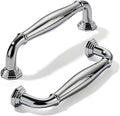 Polished Chrome 5 in Cabinet Pulls 10-Pack - Heavy Duty Solid Handles
