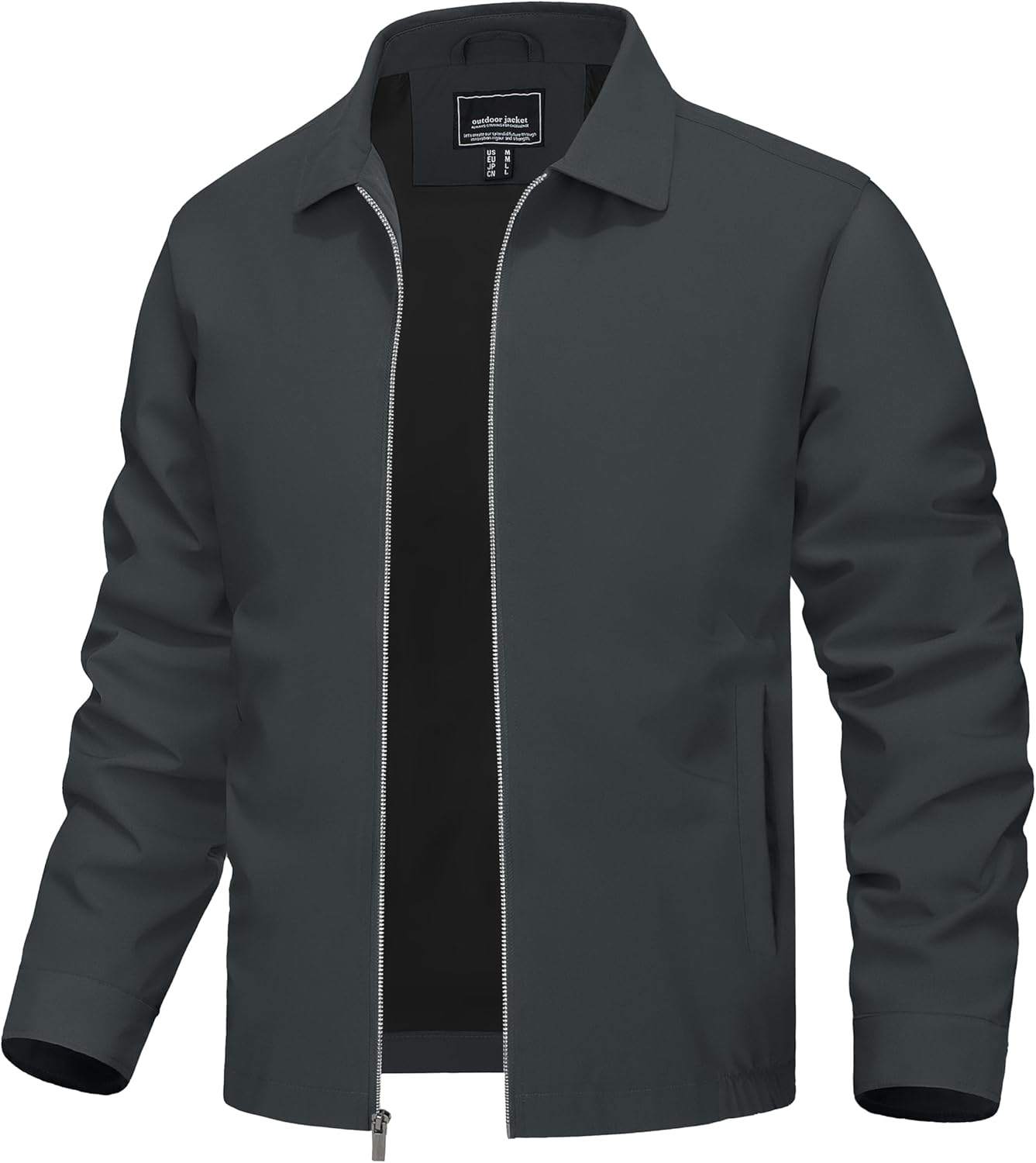TACVASEN Mens Lightweight Windbreaker Full Zip Jacket for Style