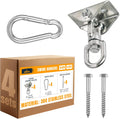 Heavy Duty Ceiling Swing Hooks 4 Pack - 2650LBS Silent Swivel