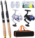 2PCS Telescopic Fishing Rod and Reel Combo - Beginner Friendly Kit