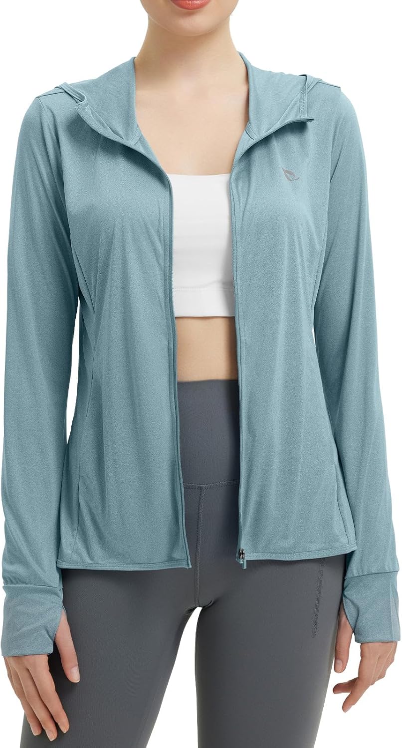 Baleaf Women's Sun Protection Jacket Hoodie for Outdoor Activities