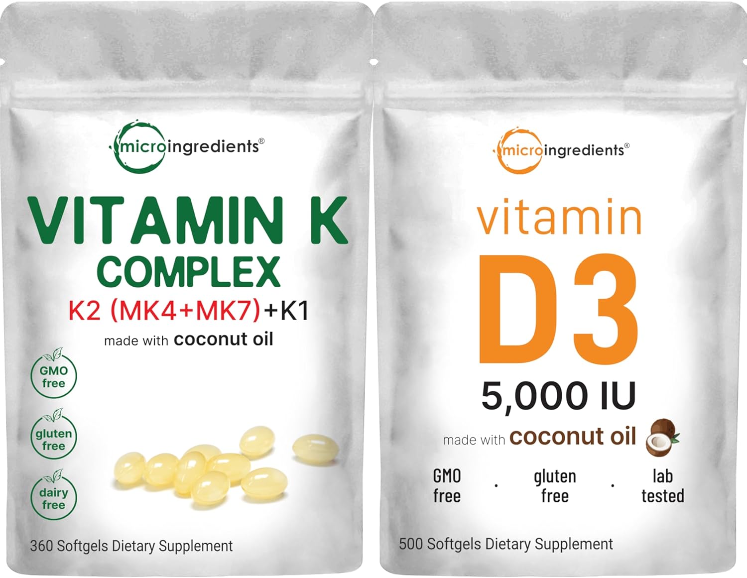 Super Vitamin K & D3 Bundle | High Absorption, Active Complex
