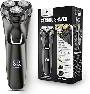 Electric Razor for Men with 3D Floating Shaving Head Design