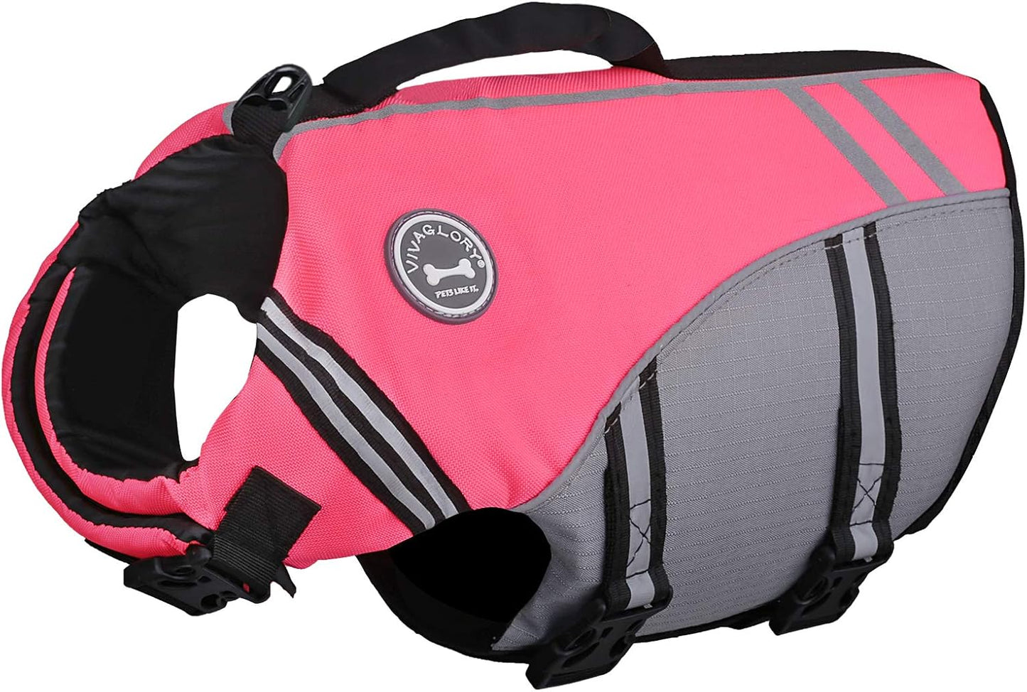 VIVAGLORY Sports Style Dog Life Vest for Safe Swimming Fun