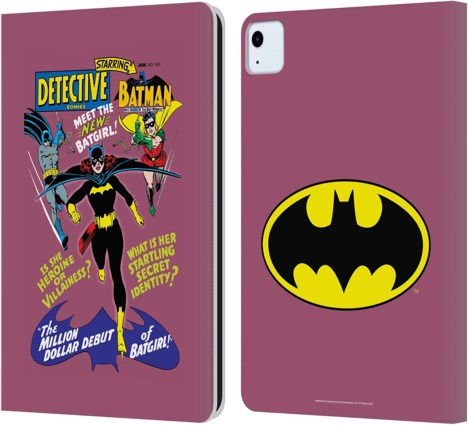 Batman DC Comics Leather Wallet Case for iPad Air 11 2020-2025