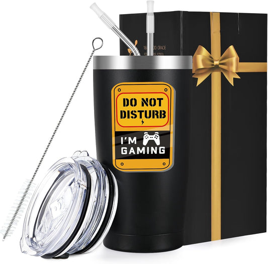 Qtencas Stainless Steel Gamer Travel Tumbler