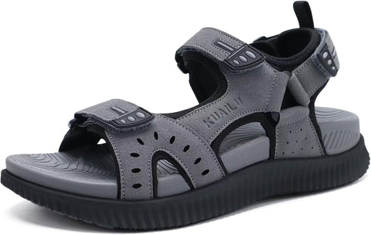 KuaiLu Mens Hiking Sandals With Arch Support For Summer Fun
