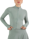 YITTY Active Women's Ultraluxe Full Zip Jacket - Sleek, Stretchy