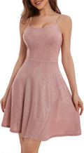 Sparkly Homecoming Dress with Spaghetti Straps for Parties