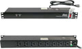 Tecmojo 1U Rack-Mount 8-Outlet Power Strip - Controlled Power