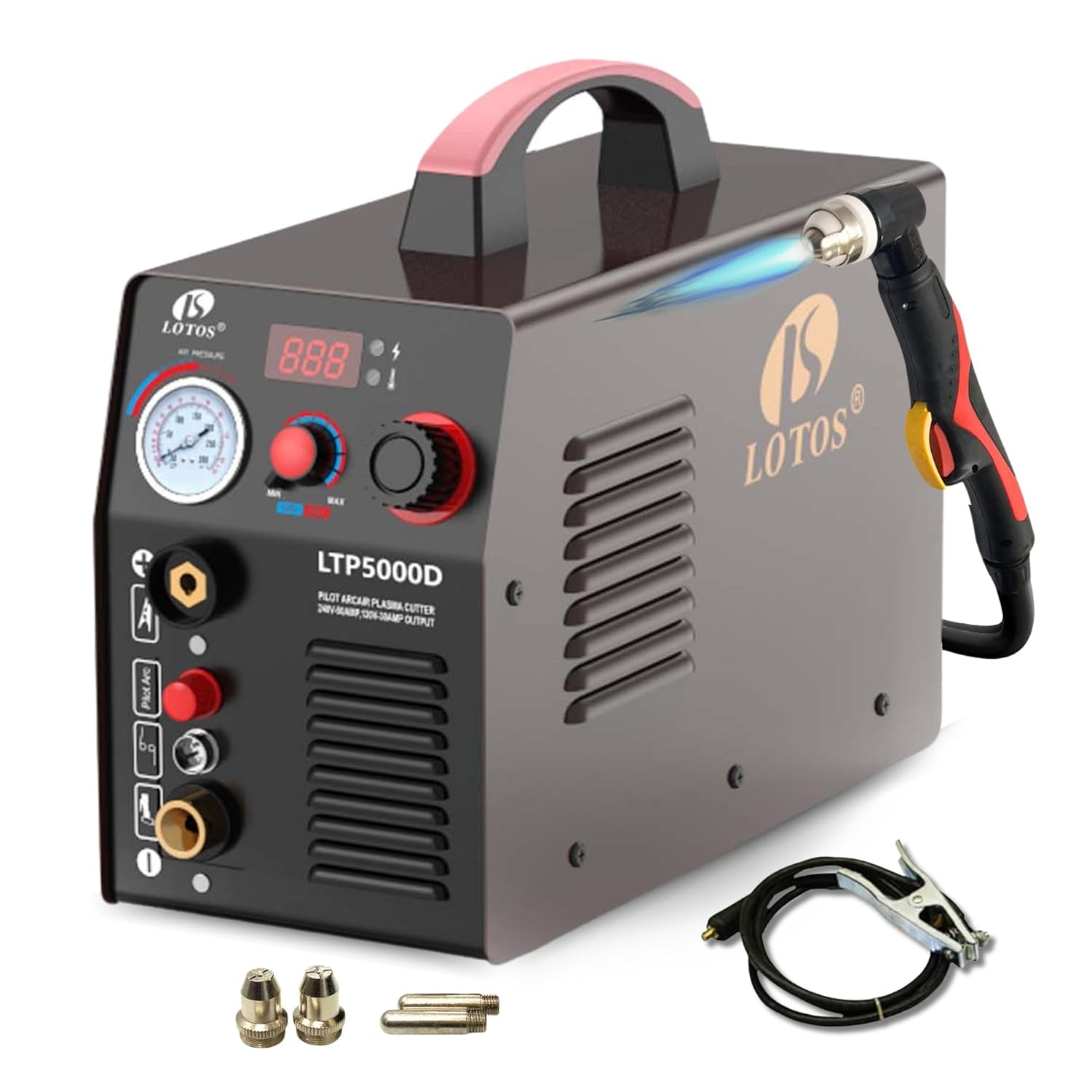 LOTOS LTP5000D Plasma Cutter: Upgraded 50A Non-Touch Arc