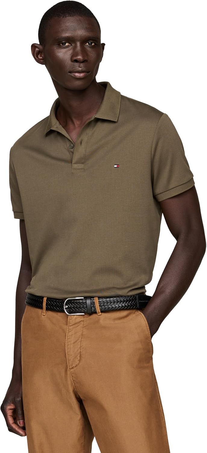 Tommy Hilfiger Mens Short Sleeve Casual Polo Shirts in Liquid Cotton