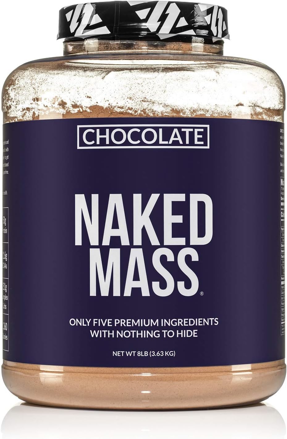NAKED Chocolate Mass Gainer - All Natural Weight Gainer Protein