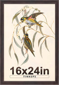 16x24 Frame Walnut Brown Wide Border - Large Wall Poster Frame