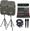 MUSYSIC Portable PA System with Wireless Microphones - Compact Power