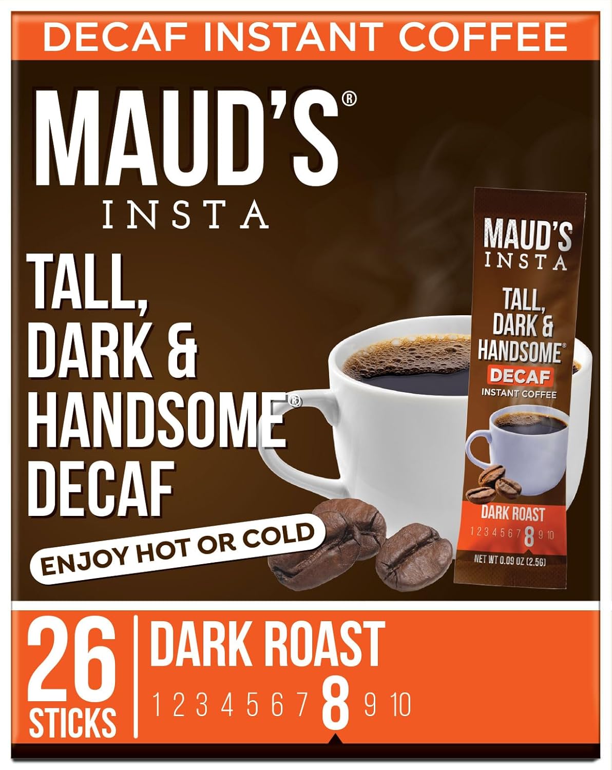 Maud's Dark Roast Decaf Instant Coffee - Solar Energy Produced