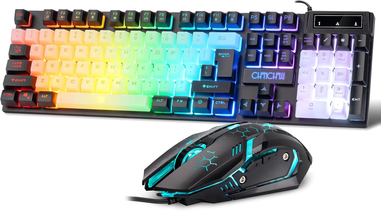 CHONCHOW RGB Gaming Keyboard and Mouse Set