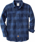 Dubinik Flannel Shirt for Men 100% Cotton Long Sleeve Plaid - True Fit