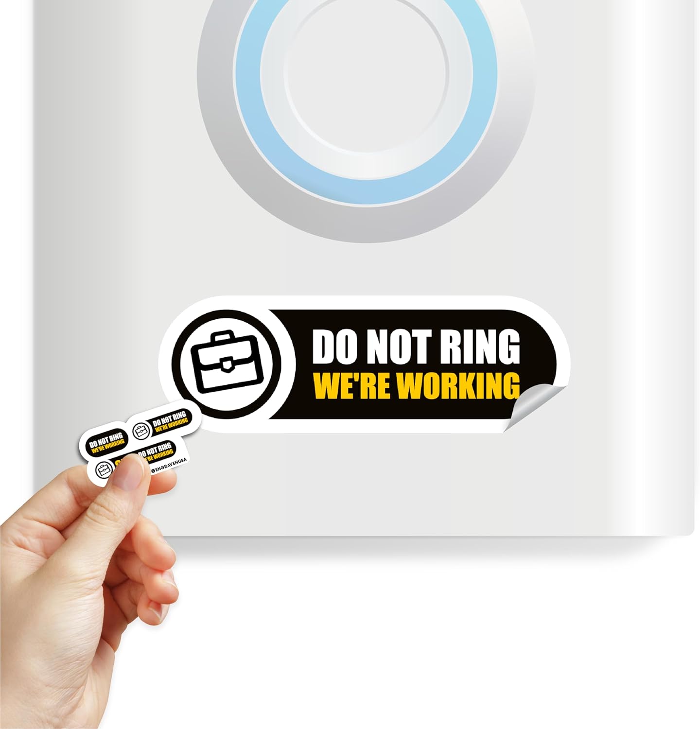 Matte Black Tiny No Ring Stickers | Weatherproof | 3 Sizes