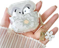 Floral Cartoon AirPods 4 Case with Keychain