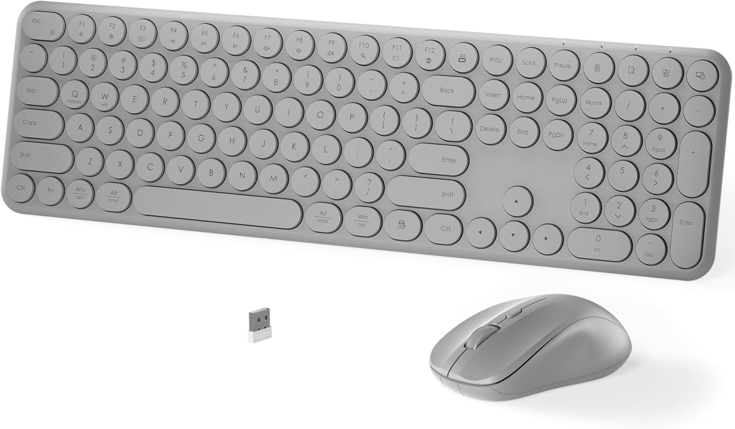 MPTOG Wireless Keyboard & Mouse Set: Quiet Typing, Ergonomic Design