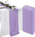 Lilac Purple Cheesecloth Table Runner 21 x 120 in 16 Pack - Romantic
