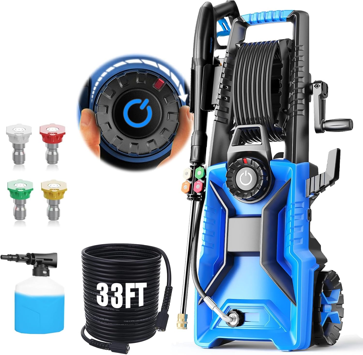 5000 PSI Adjustable Pressure Cleaner for Versatile Cleaning Tasks