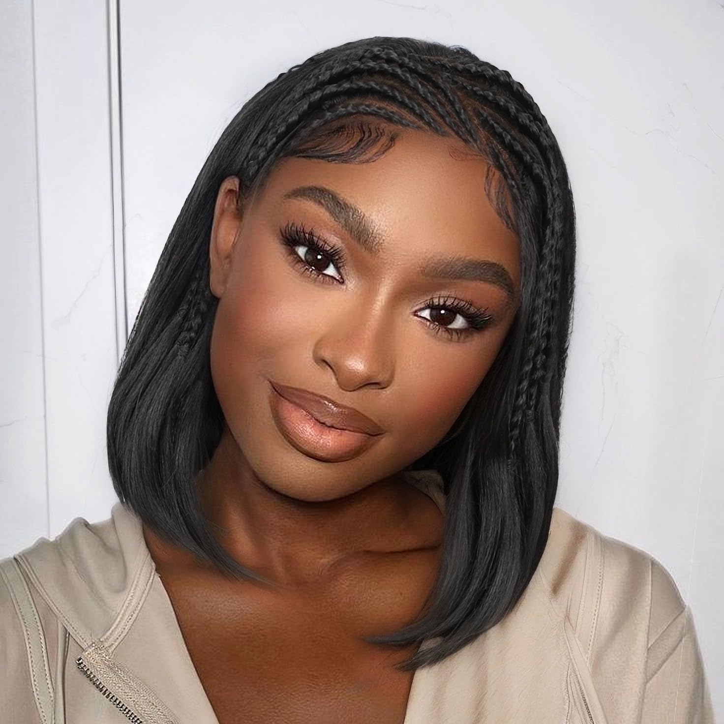 WIGER 13x4 Straight Bob Lace Frontal Wig for Black Women