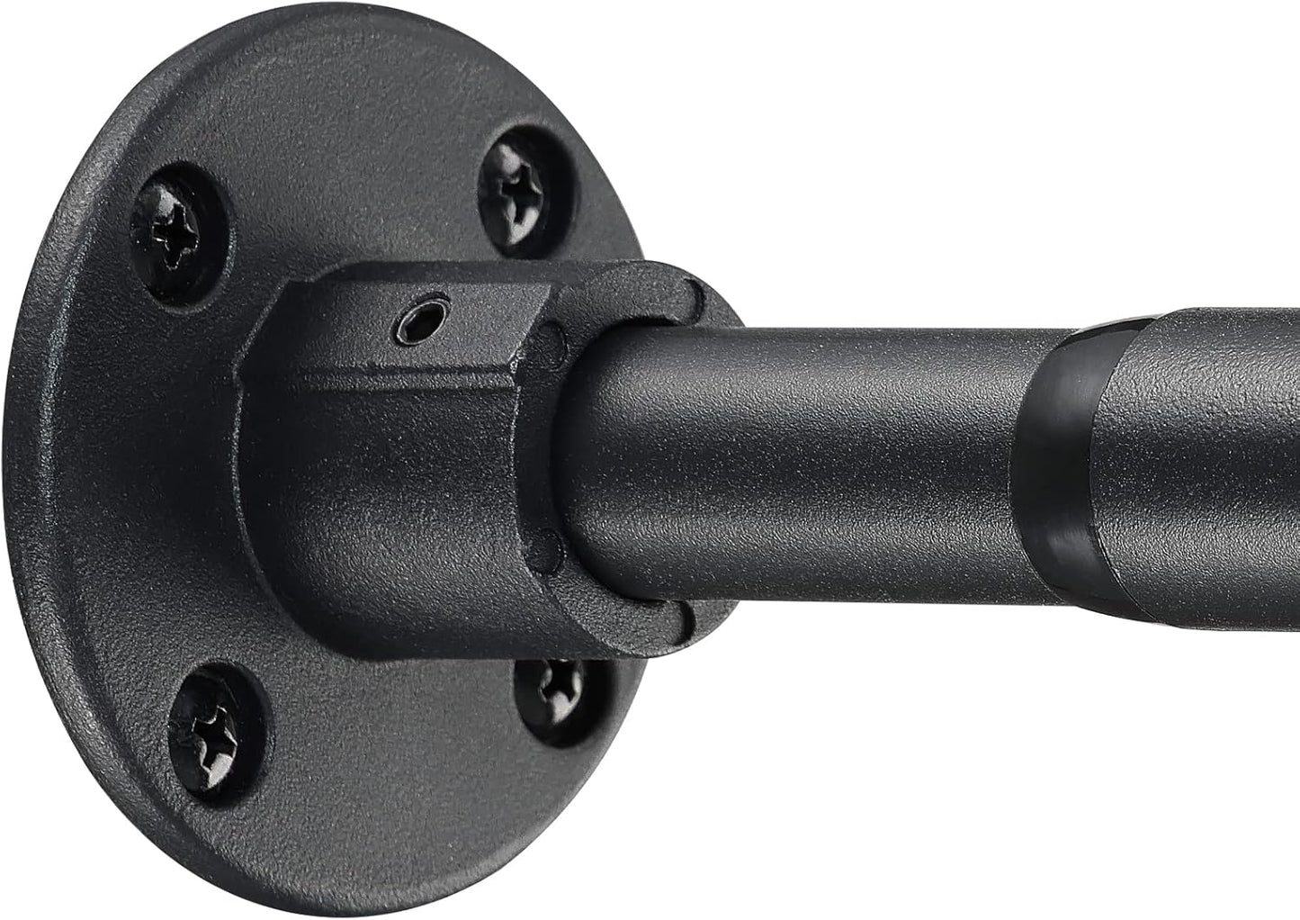 Adjustable Heavy Duty Black Shower Rod - 29-93 Inch