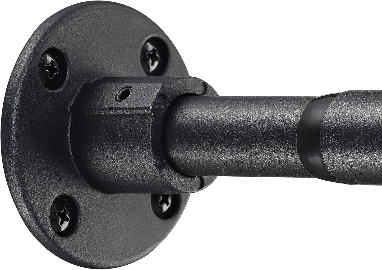 Adjustable Heavy Duty Black Shower Rod - 29-93 Inch