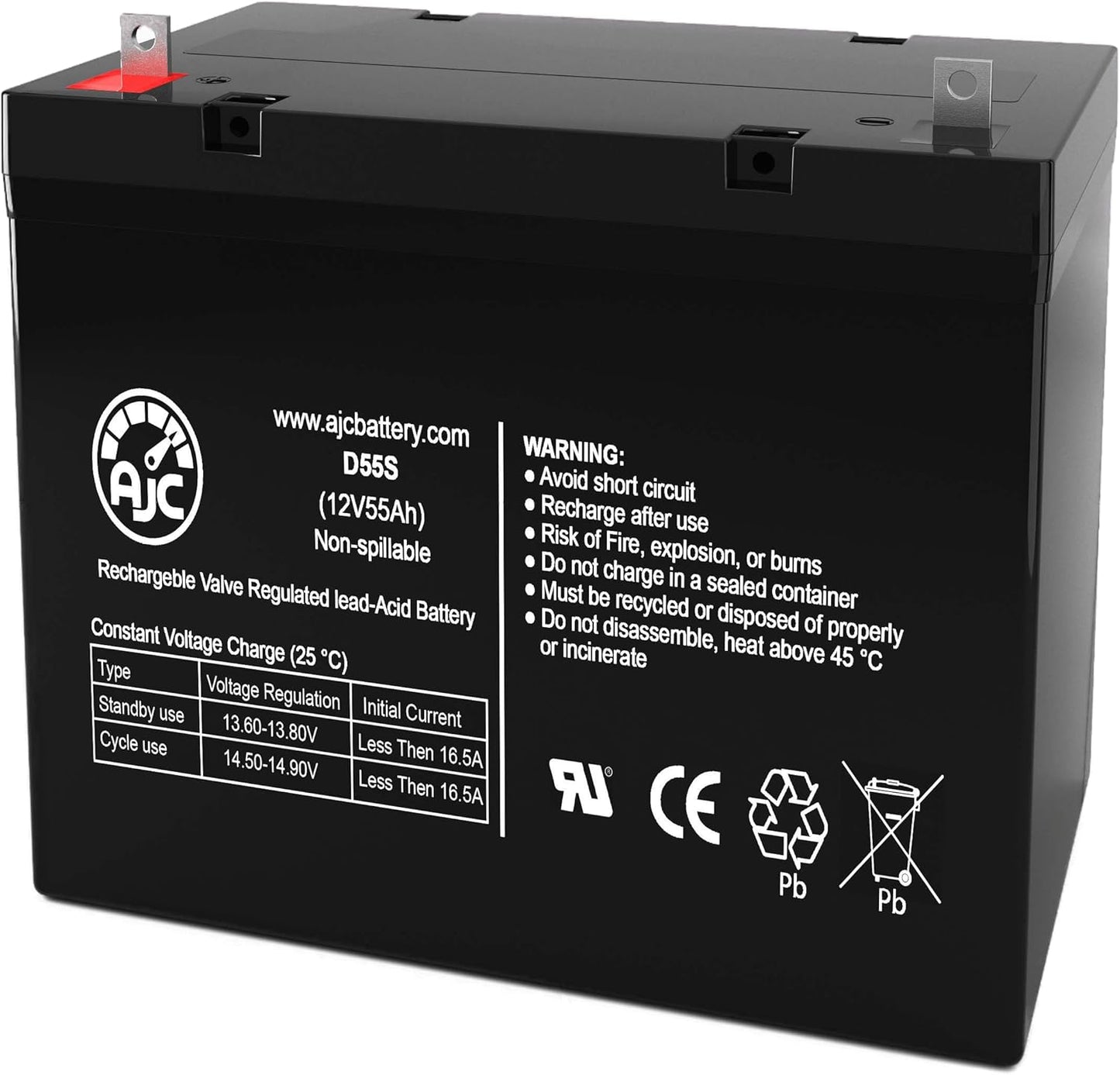 AJC Battery Replacement for MK M22NF SLD A 12V 55Ah UPS