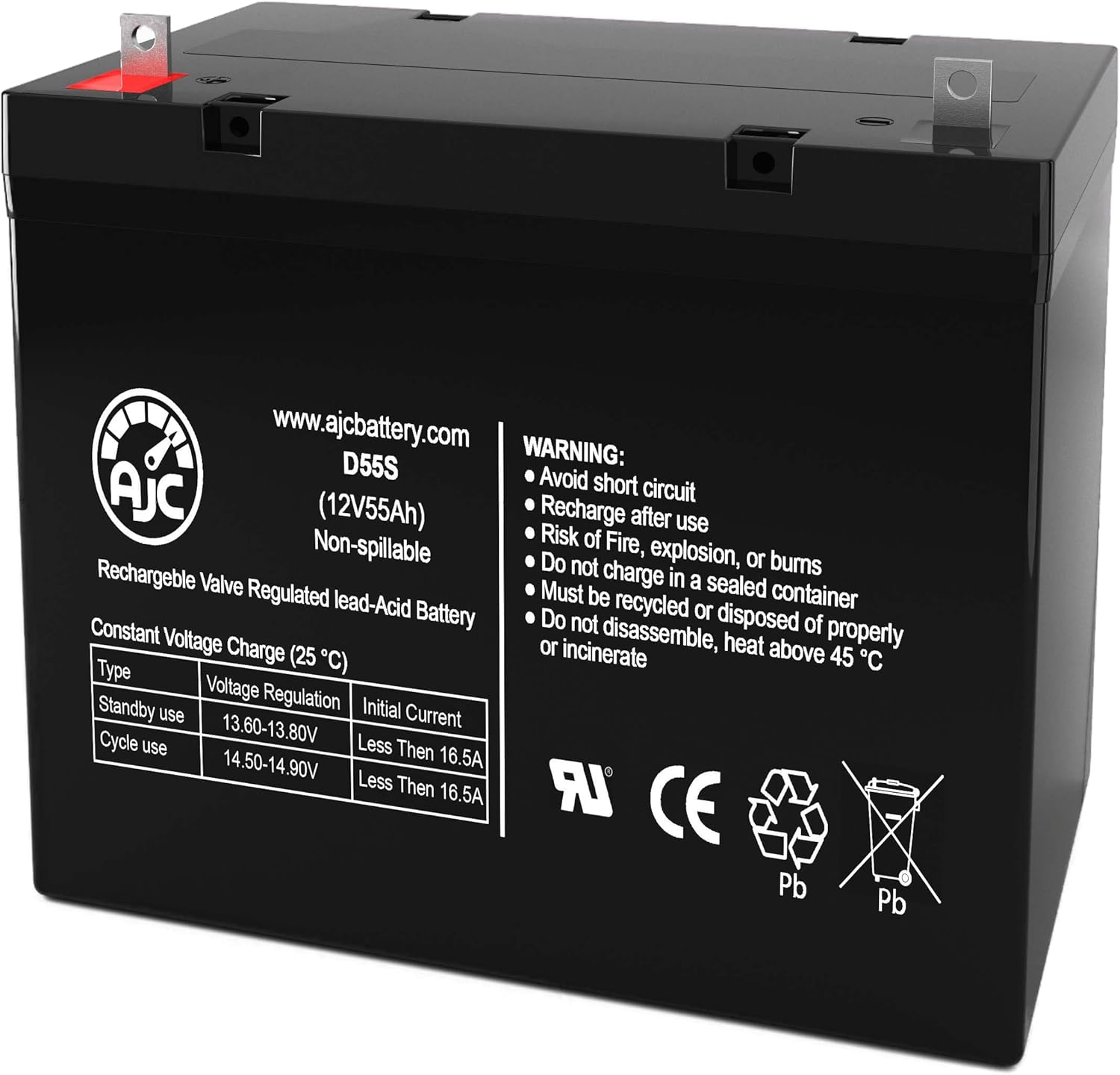 AJC Battery Replacement for MK M22NF SLD A 12V 55Ah UPS