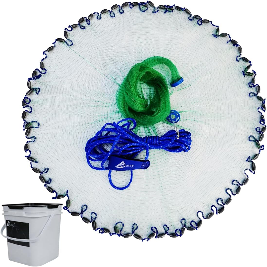 Drasry Saltwater Fishing Cast Net for Bait Shrimp Trap
