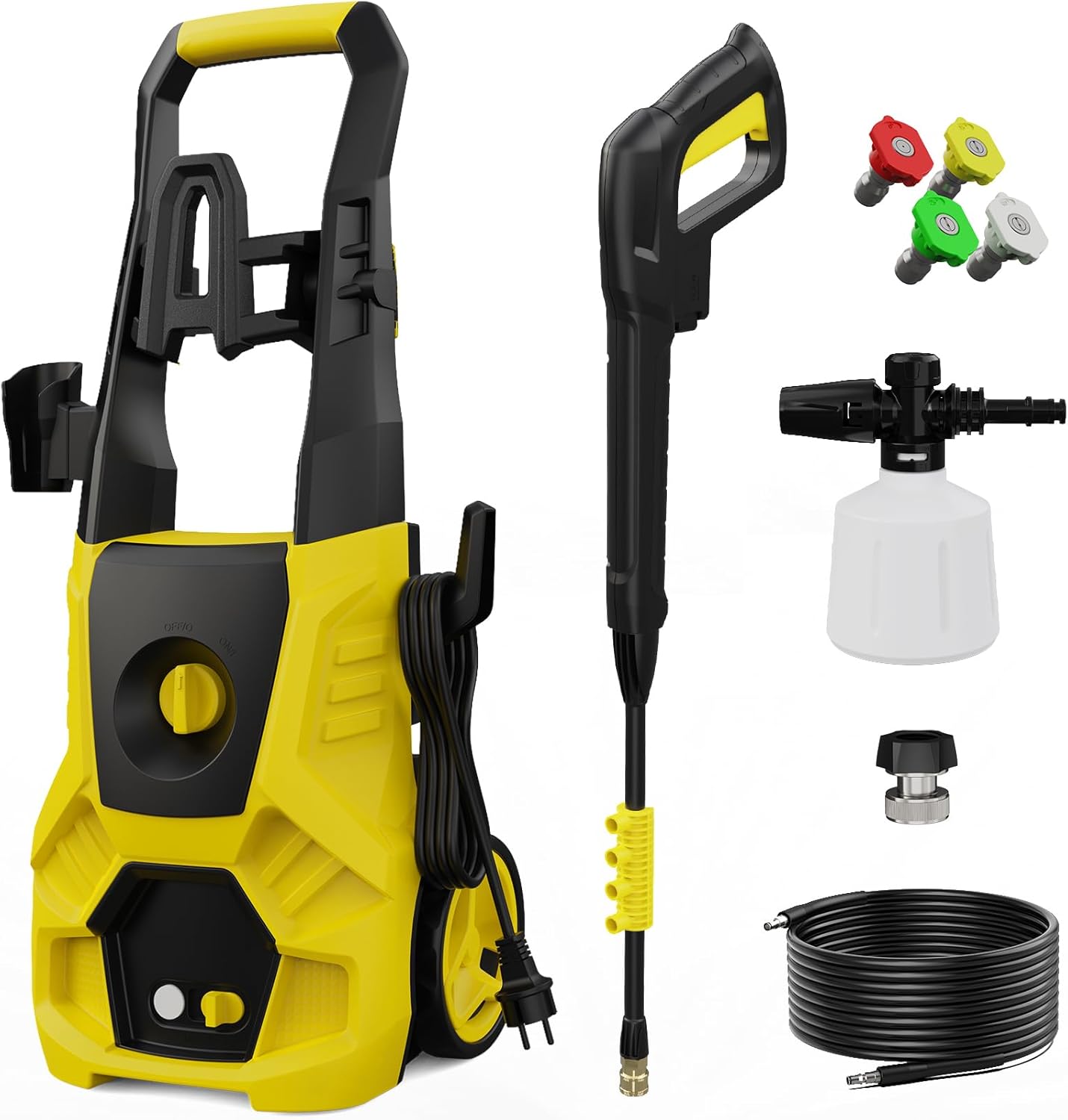 Powerful 4800 PSI Electric Pressure Washer with Foam Cannon - APPVAVA