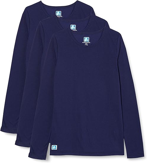 Adar Underscrubs for Women 3 Pack - Long Sleeve Comfort Tee