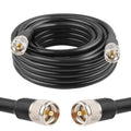 PL259 UHF Cable 25ft Low Loss KMR400 Coax - Reliable Signal